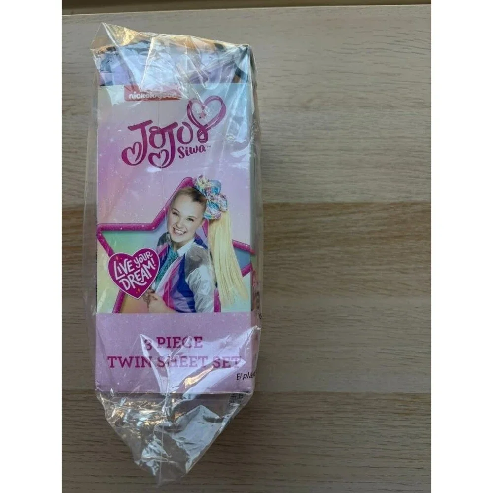 Nickelodeon JoJo Siwa Follow Your Dreams 3 Piece Bed Sheet Set Twin (New)